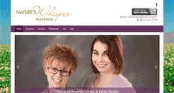 Desktop Screenshot of natureswhispermassage.com